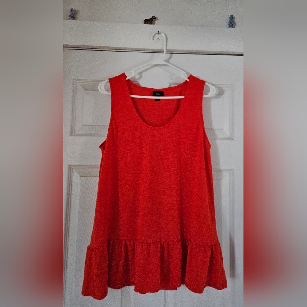 Women's Sleeveless Orange Top